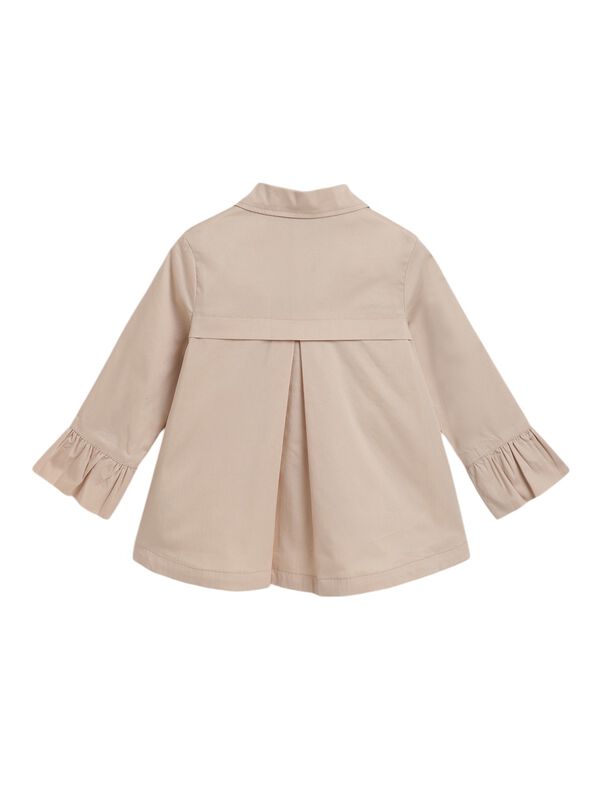 Girls Medium Natural Solid Coat image number 1